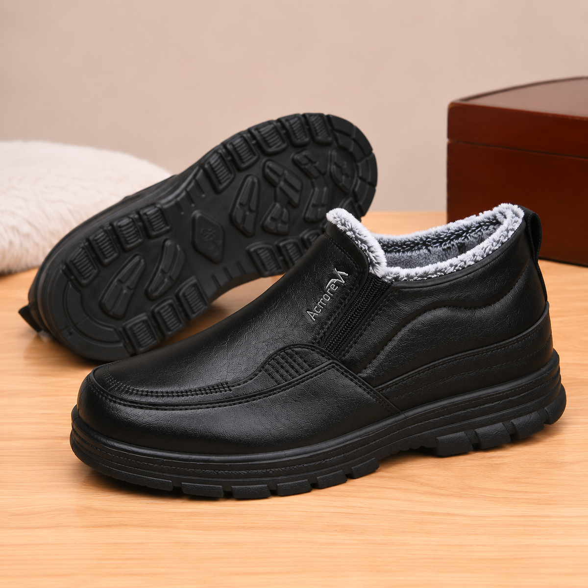 New Bota de Couro Forrada - IMPERMEAVEL