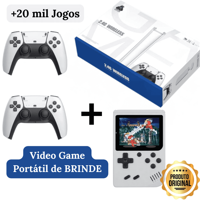 OFERTA BLACK FRIDAY - Game Stick 4K (+20 MIL JOGOS) + Game Portátil de BRINDE