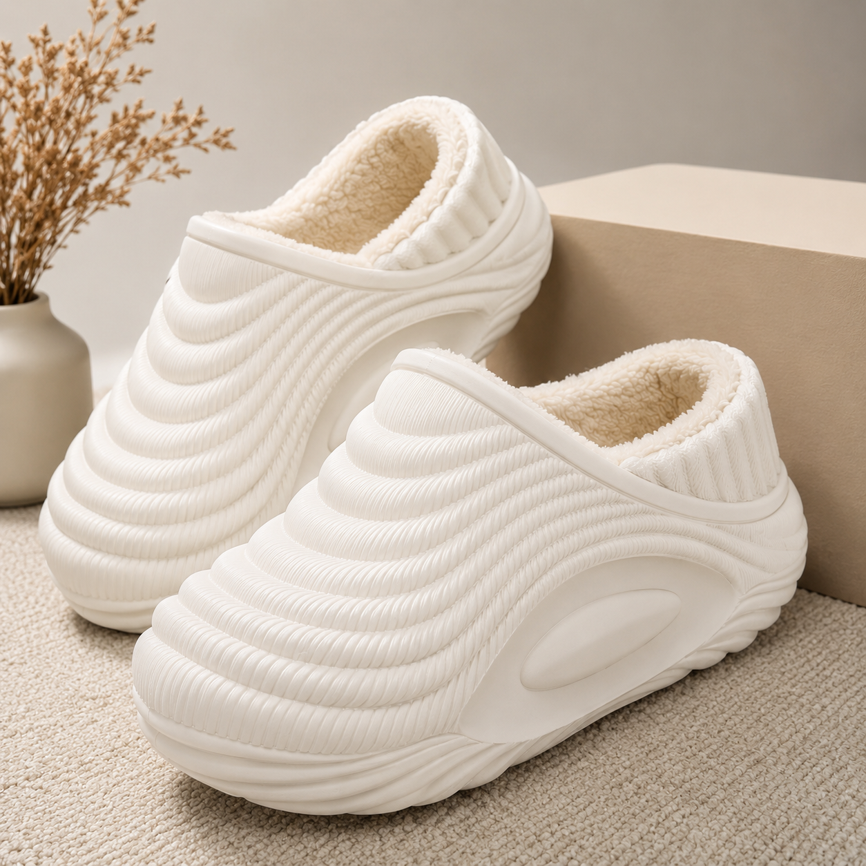 Chinelo Slide Peluciado Impermeável