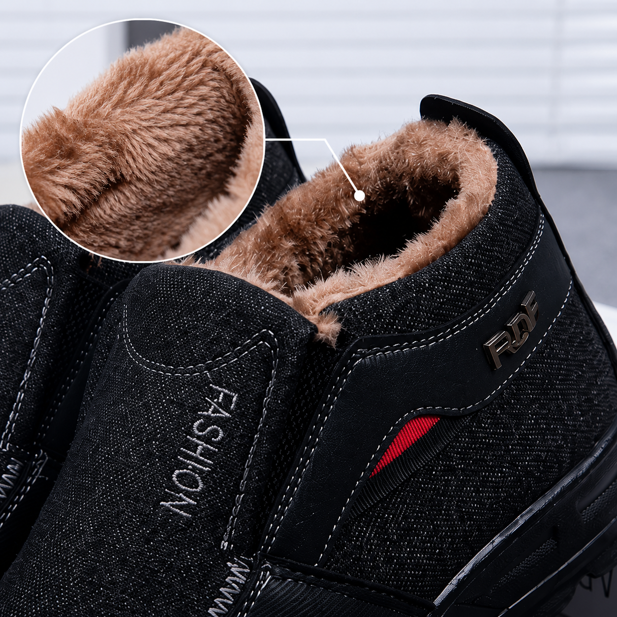 Sapato Masculino Térmico Forrado – Pés Quentes e Confortáveis no Frio