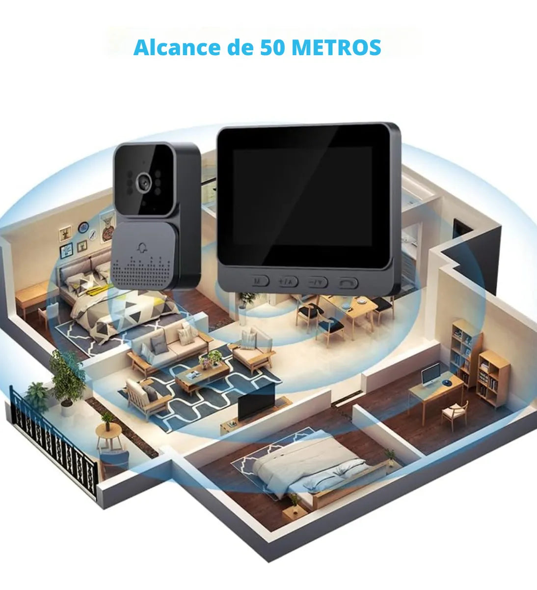 Campainha com tela LCD