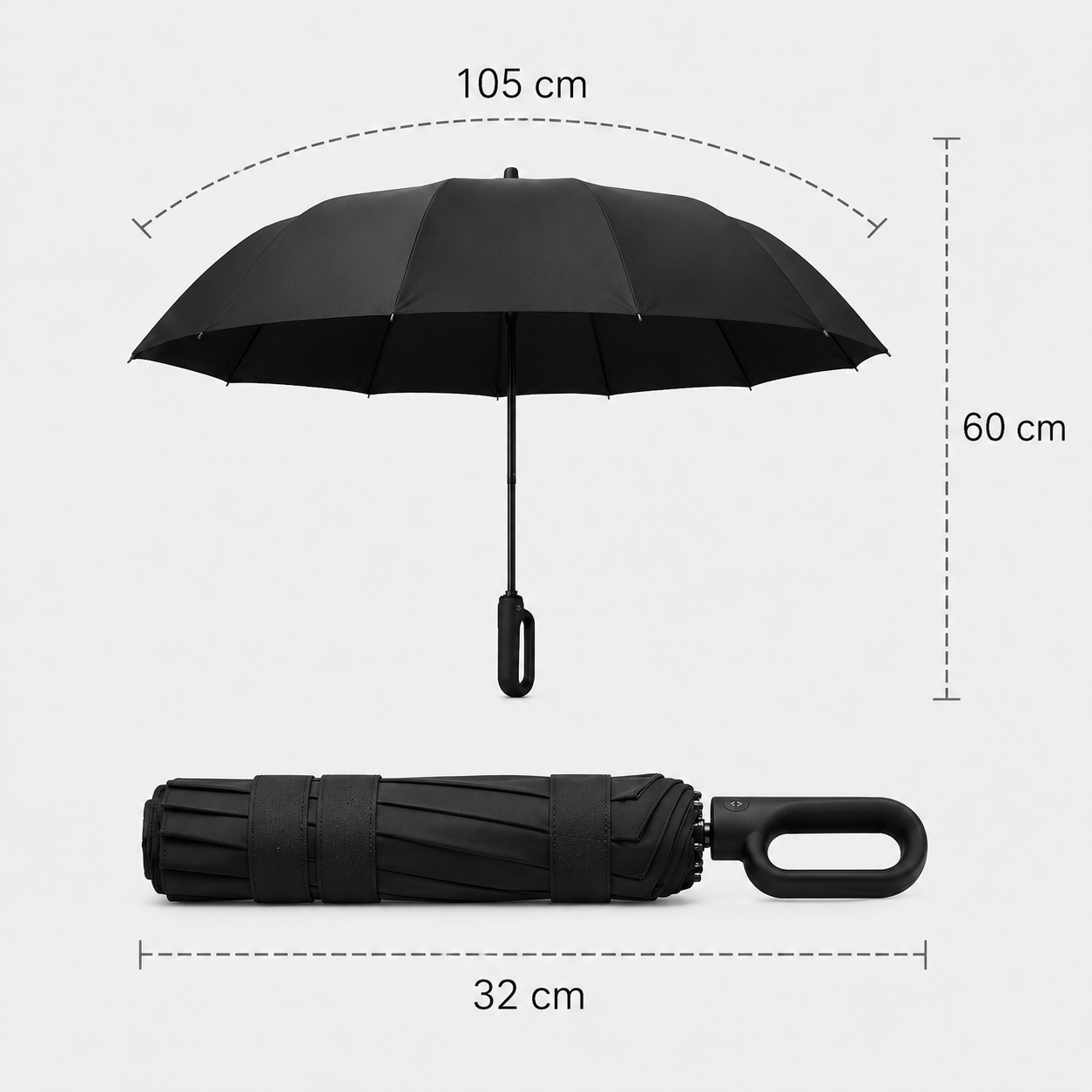 Guarda-Chuva Premium Anti-Vento Reforçado