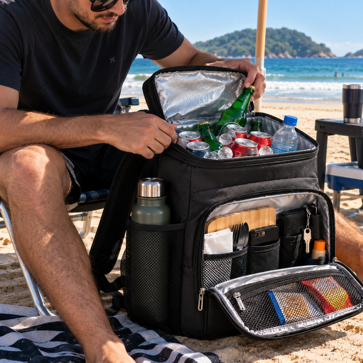 Mochila Térmica Impermeável – Conserva Bebidas e Alimentos