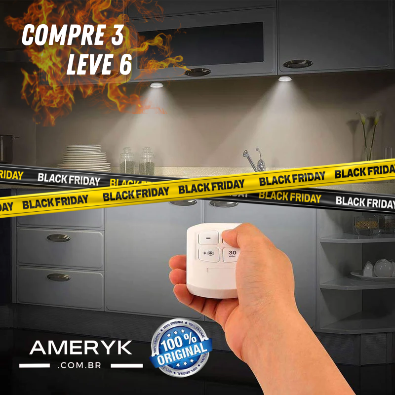 Compre 3 e Leve 6 Spots | Led Ameryk com Controle Remoto