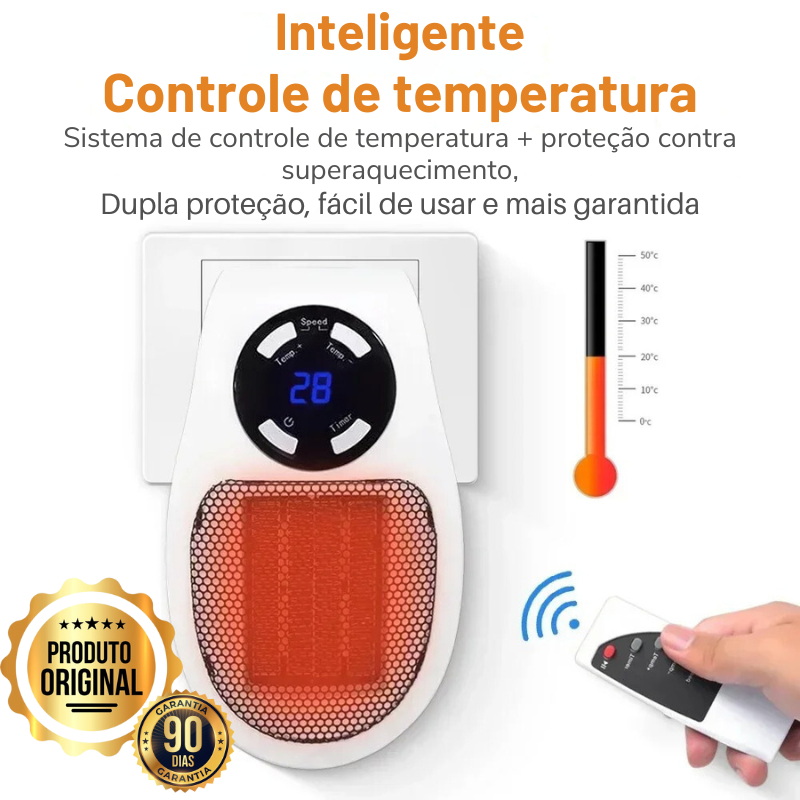 Aquecedor elétrico para quarto - (DESCONTO ENCERRA HOJE ÁS 23:59)