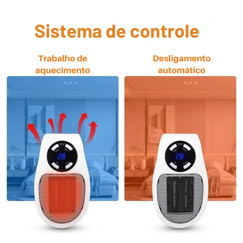 Aquecedor elétrico para quarto - (DESCONTO ENCERRA HOJE ÁS 23:59)