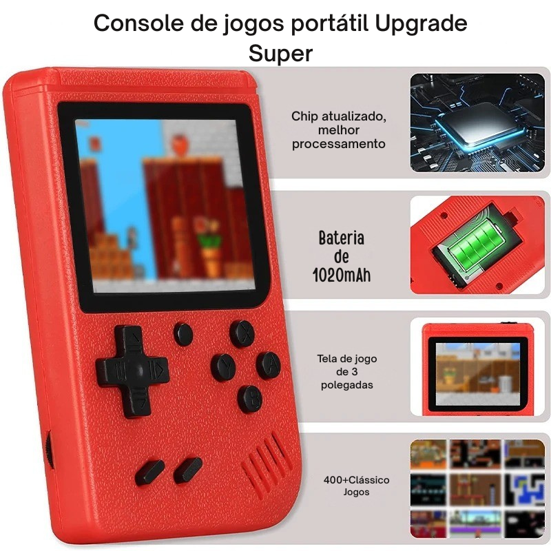 Super Game Portatil - C/Cabo para jogar na TV (OFERTA ATÉ AS 00:00 DE HOJE)