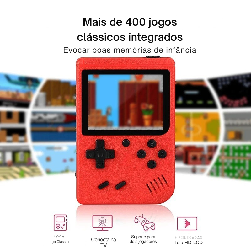 Super Game Portatil - C/Cabo para jogar na TV (OFERTA ATÉ AS 00:00 DE HOJE)