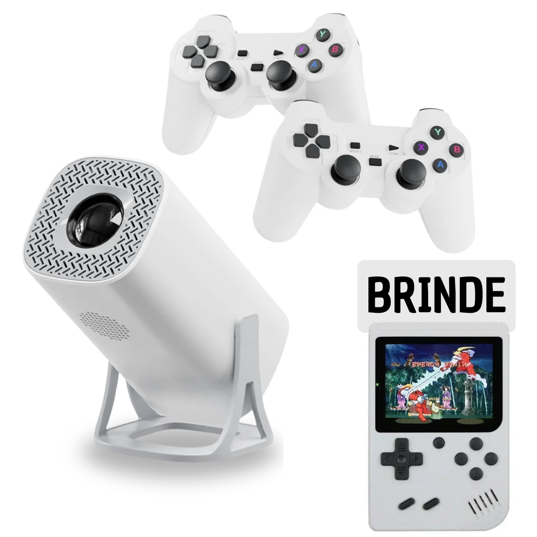 Super Game Projetor + Game portatil de Brinde