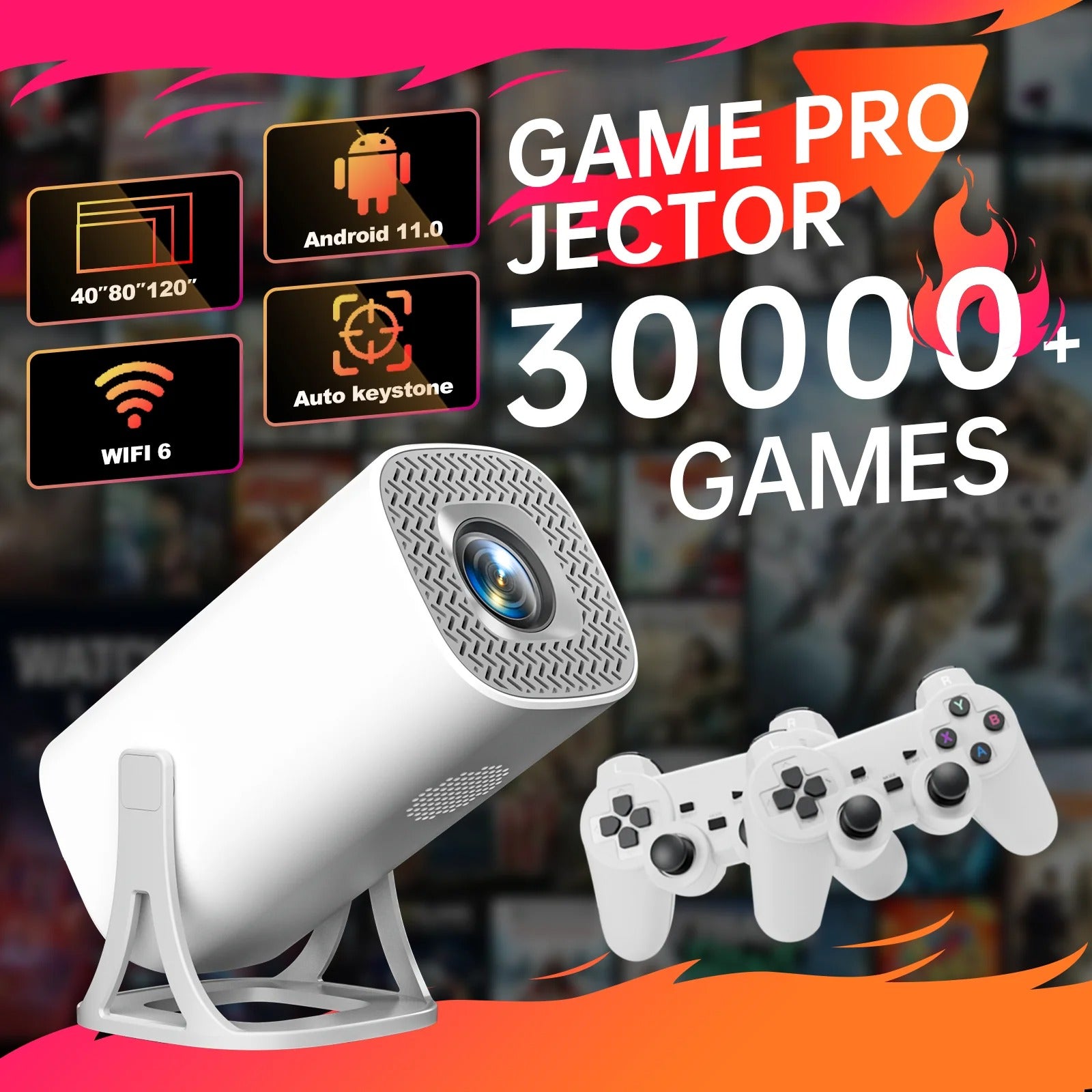 Super Game Projetor + Game portatil de Brinde