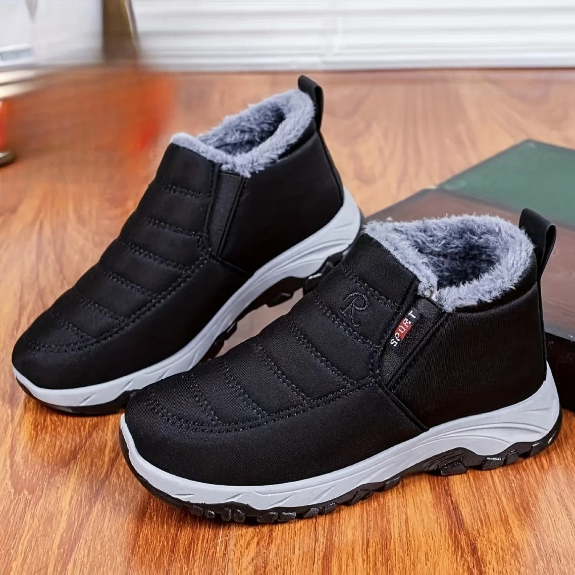 PAGUE 1 e LEVE 2 - Ankle Boots - Bota Impermeáveis Quente + Luva Impermeável Touchscreen de Brinde