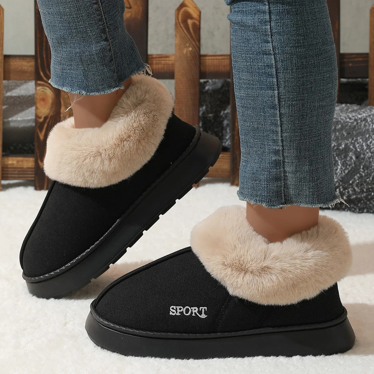 Chinelo com isolamento térmico antiderrapante