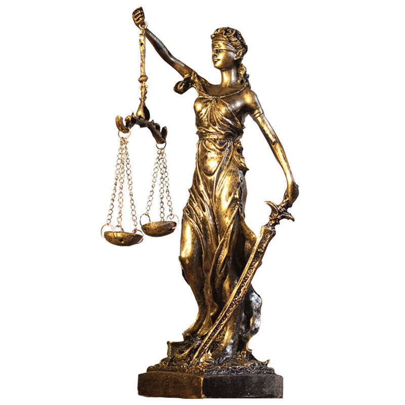 Estátua Decorativa da Deusa da Justiça Grega (Thémis) - AMERYK