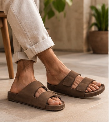 Chinelo Masculino Birken Premium Taupe – Estilo e Conforto