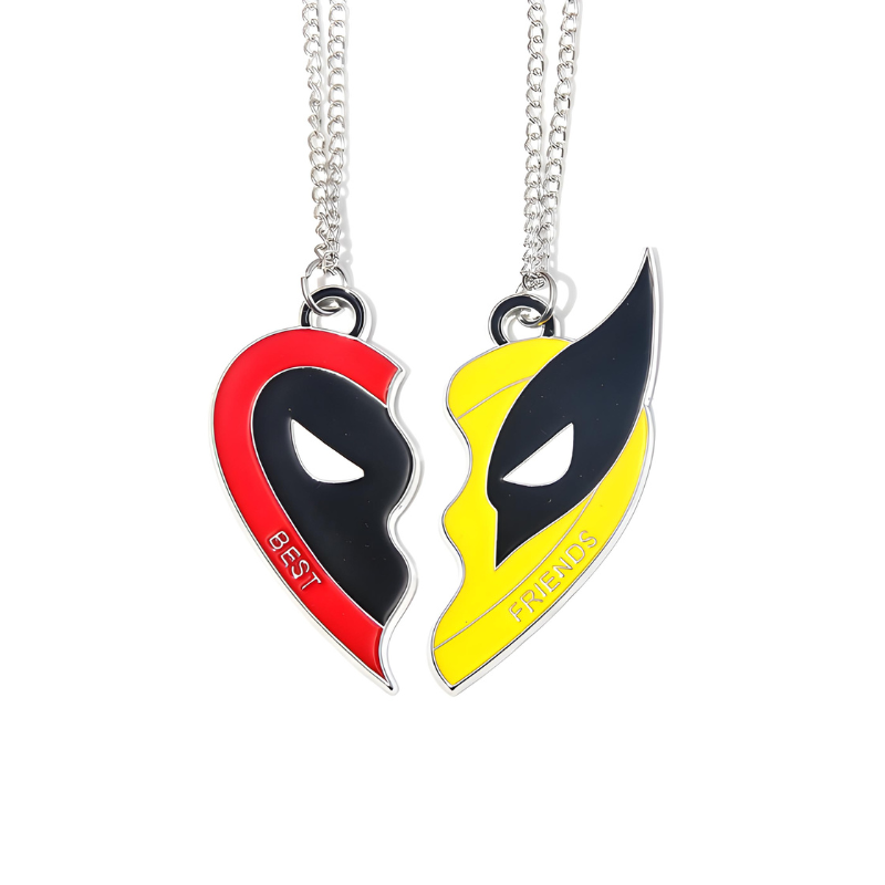 Conjunto de colar Deadpool e Wolverine - BEST FRIENDS (ULTIMAS 15 UNIDADES)