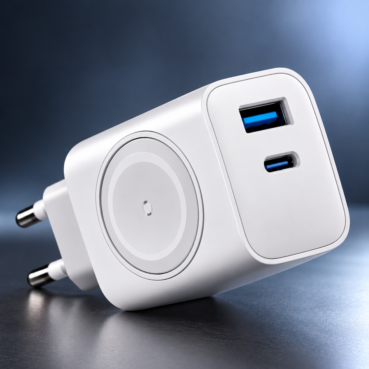 ⚡ CARREGADOR SEM FIO 2 EM 1 — COM CARREGAMENTO POR INDUÇÃO