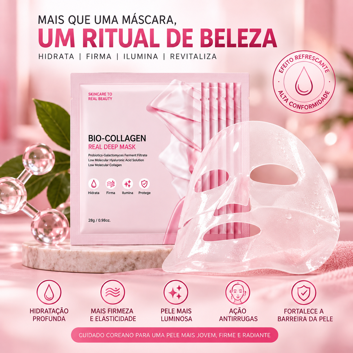 BIO-COLLAGEN REAL DEEP MASK - PDRN e Colágeno