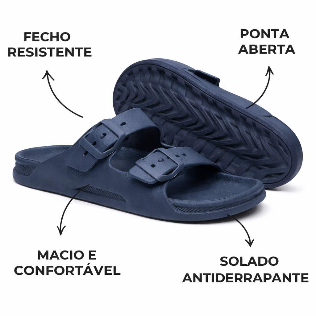 SOMENTE HOJE | Compre 1 e Leve 2 Chinelos Birken + Óculos Artist de Brinde