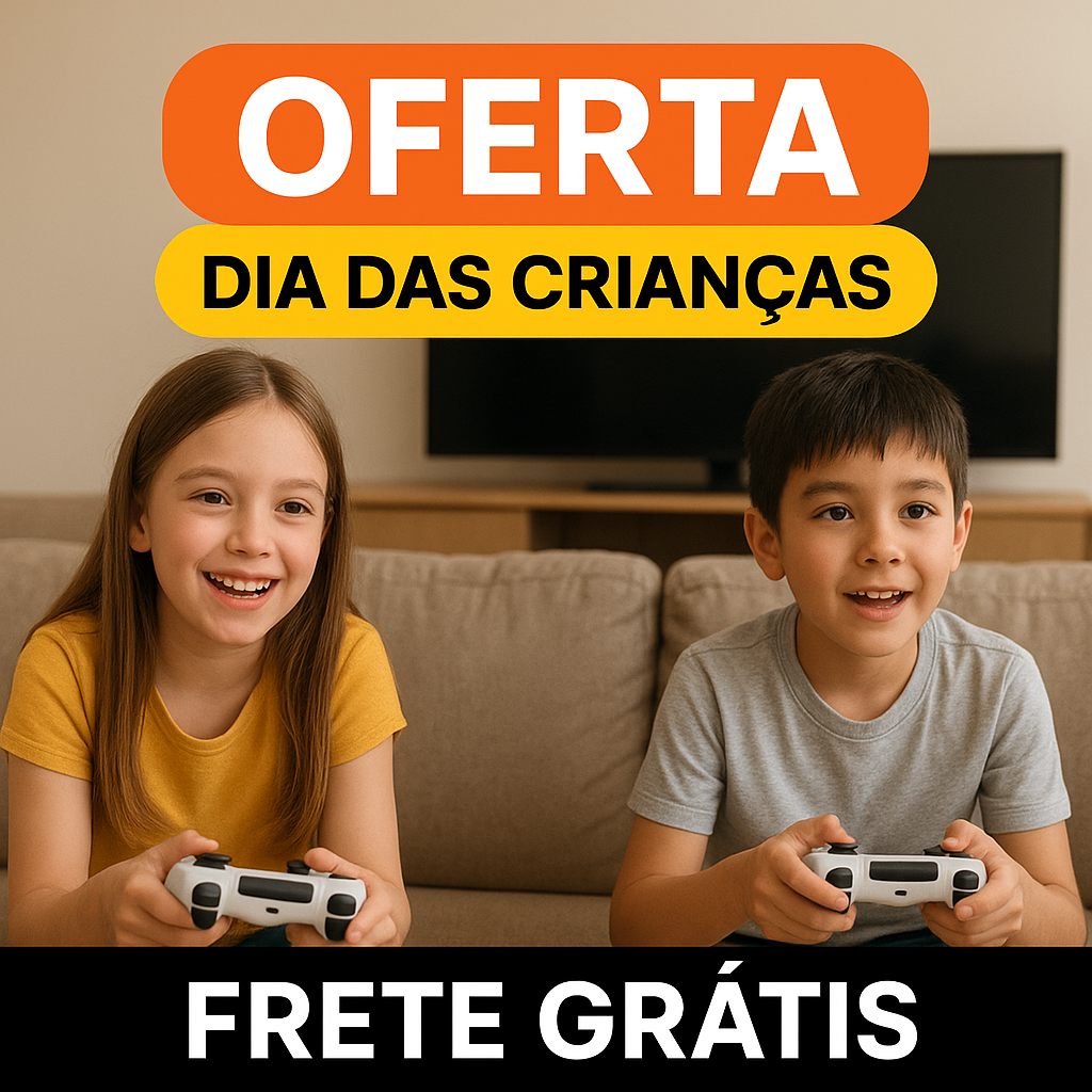 OFERTA DIAS DAS CRIANÇAS - Game Stick 4K (+20 MIL JOGOS) + Game Portátil de BRINDE