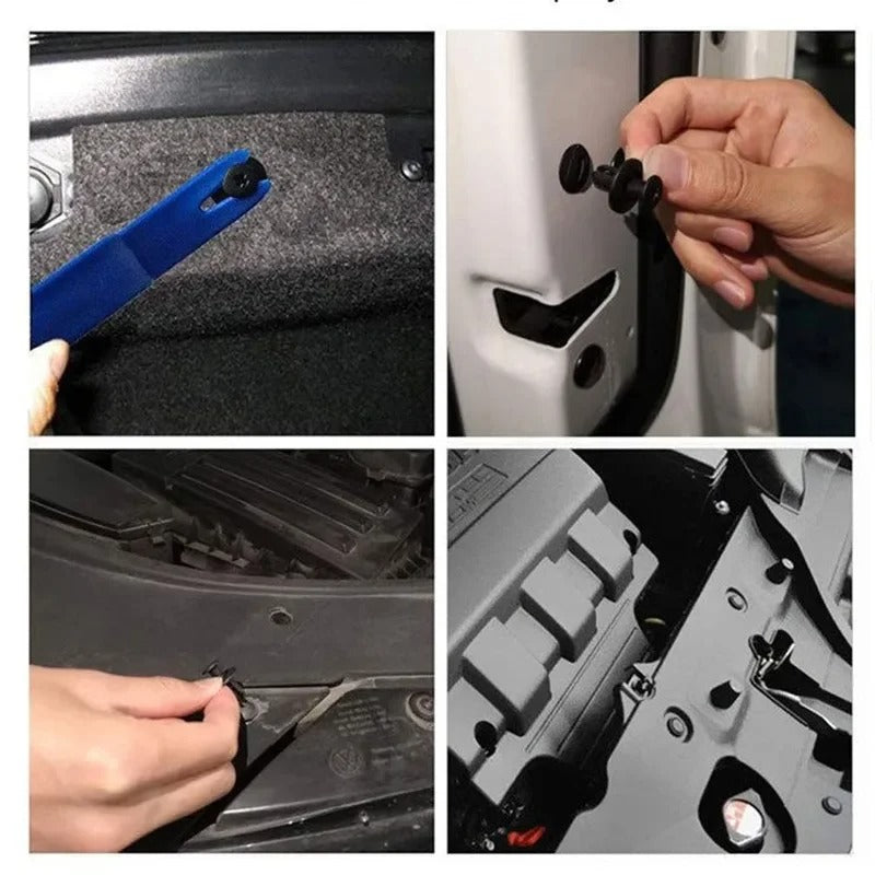 Kit 50 peças clipe de fixação automática