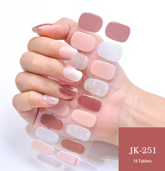 Gel Nail- Kit 20 unhas em gel adesivos + Secador UV de Brinde - AMERYK