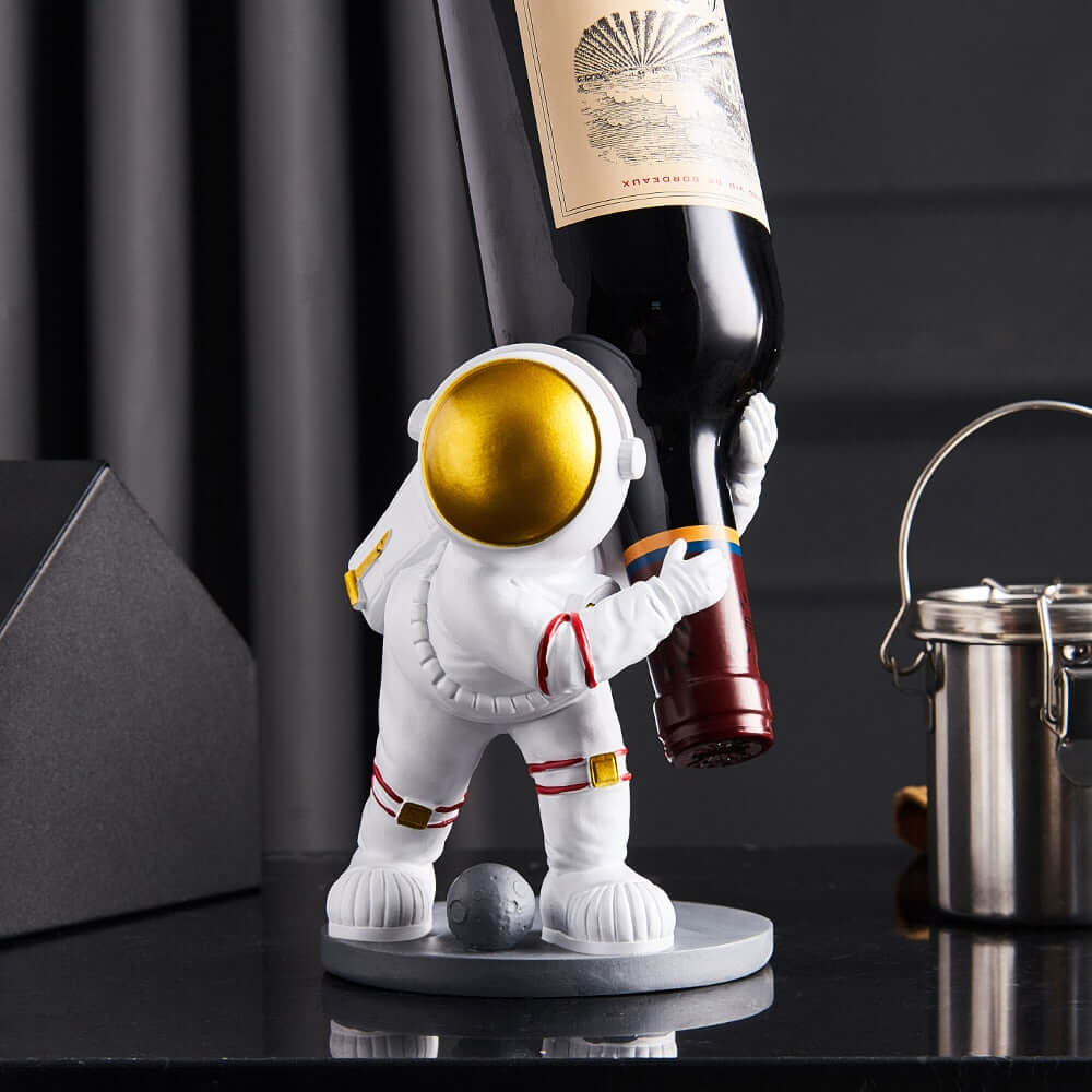 Suporte para Vinho Porta Garrafa de Vinho Decoração de Astronauta - AMERYK