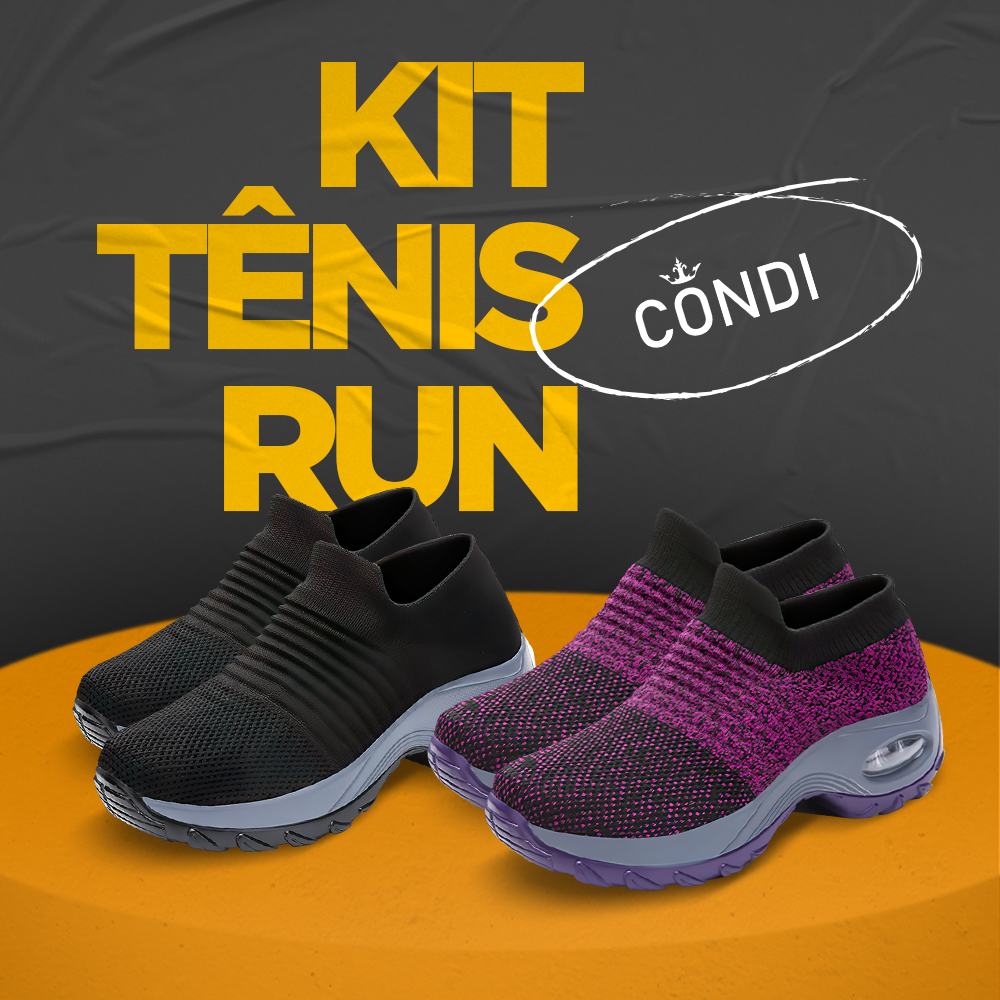 Super Kit Tênis Run (2 Pares) - AMERYK