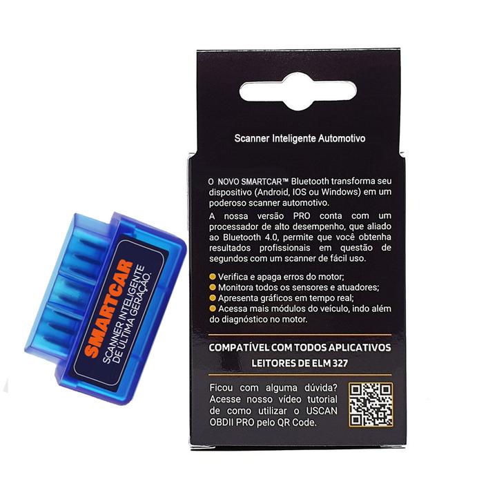 Scanner Automotivo Bluetooth Obd Versão 2.0 - SmartCar - AMERYK